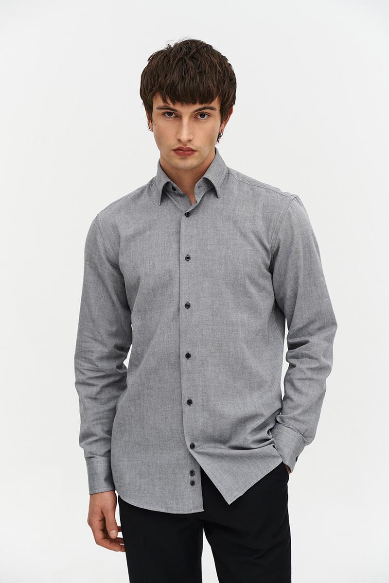 szara koszula męska