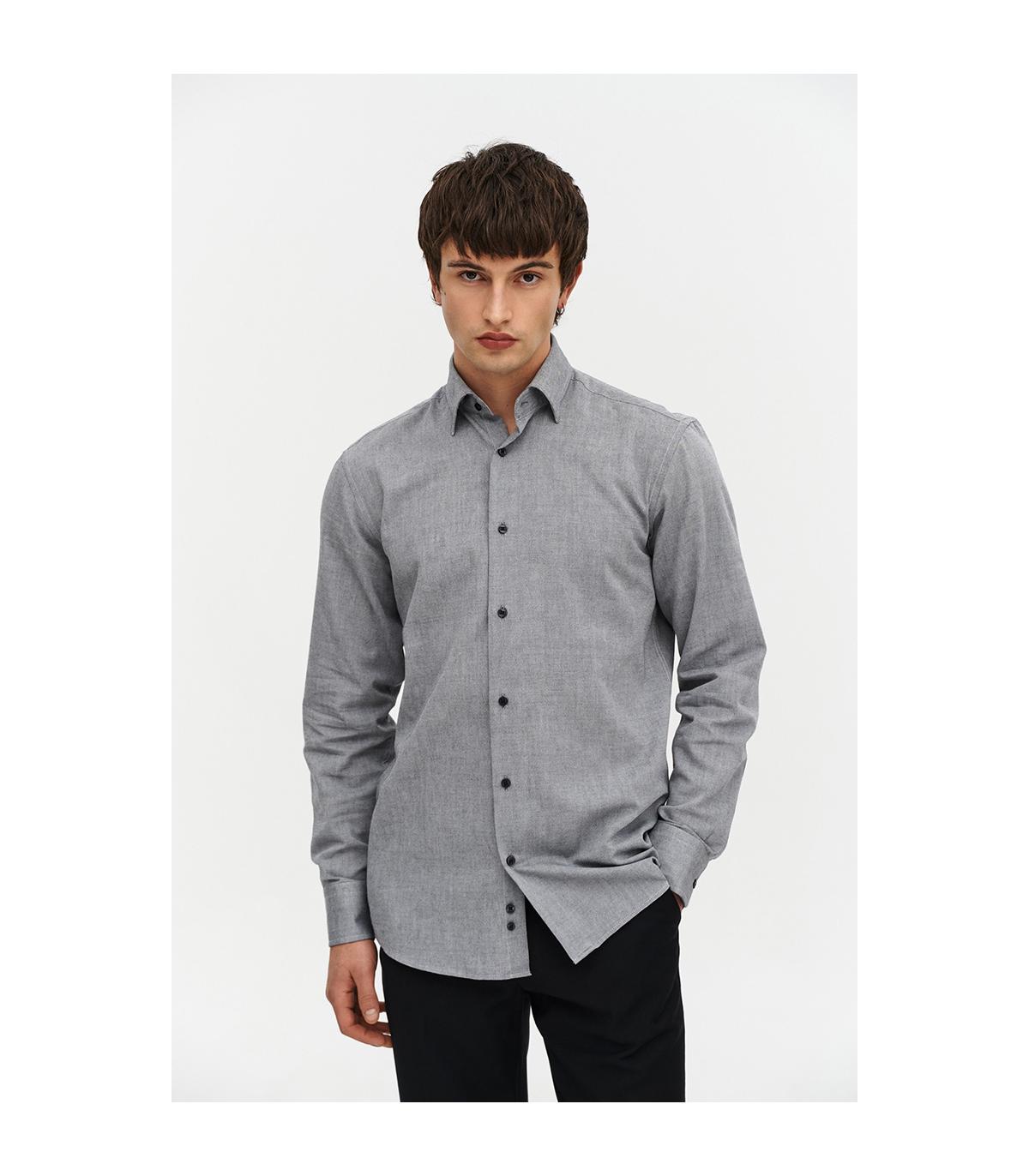 szara koszula męska