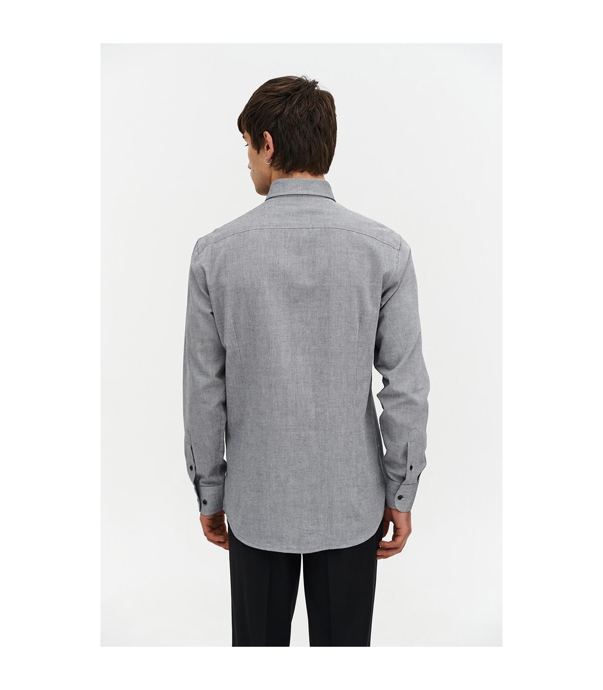 szara koszula męska