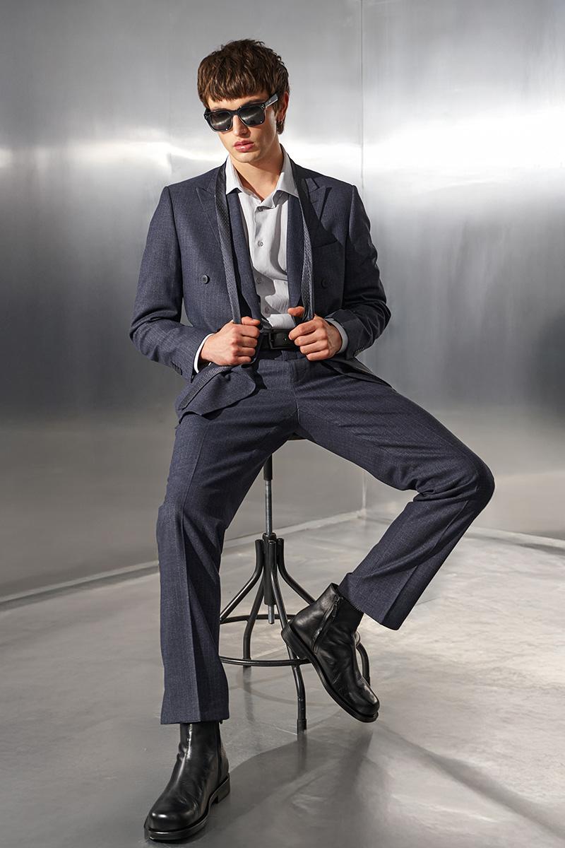 GRAFITOWE SPODNIE MĘSKIE VICO