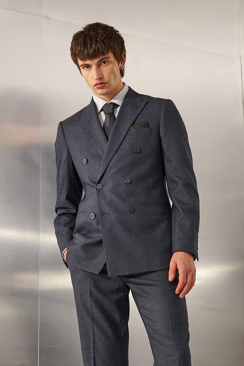 GRAFITOWY GARNITUR MĘSKI VICO DWURZĘDOWY