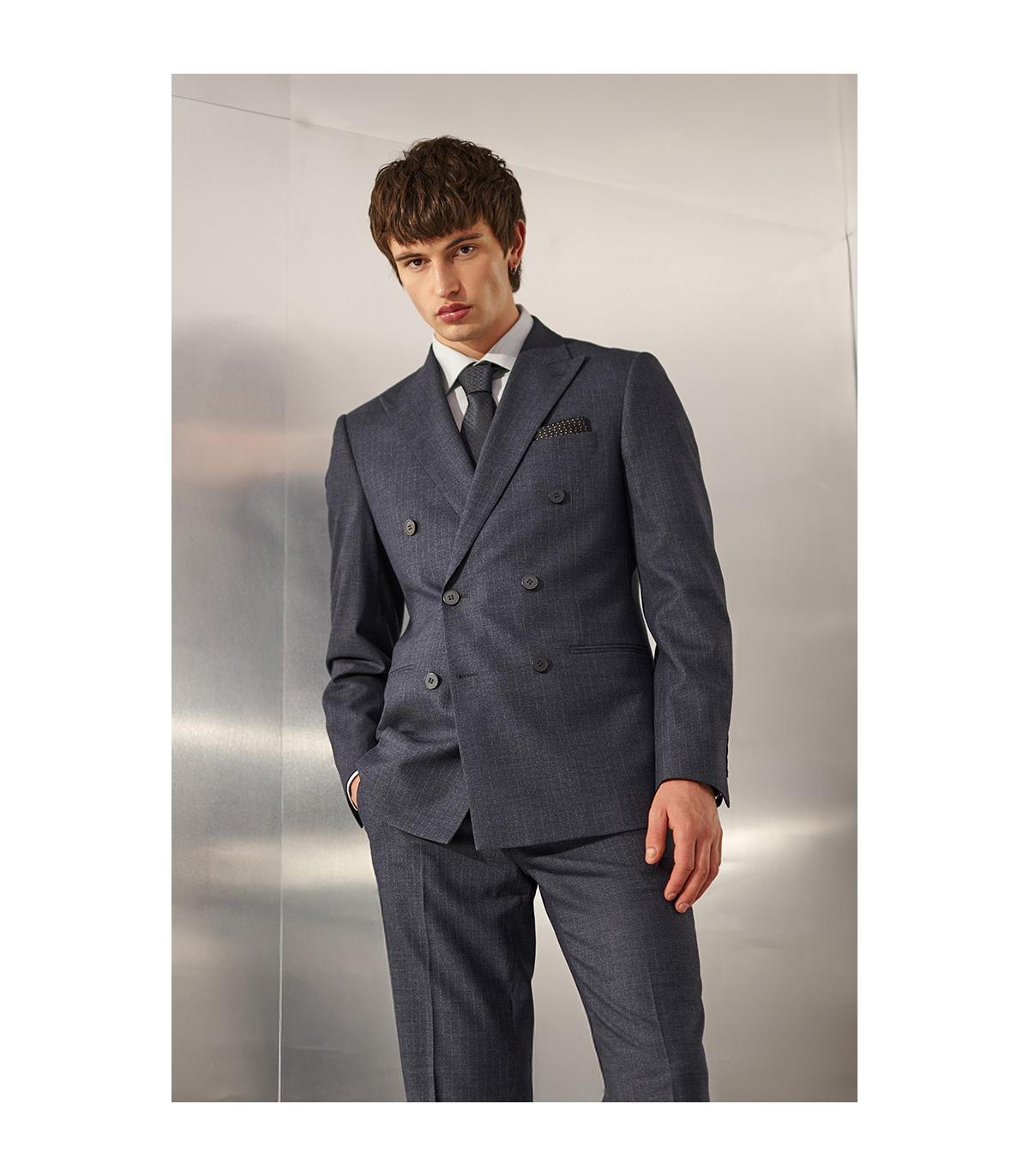 GRAFITOWY GARNITUR MĘSKI VICO DWURZĘDOWY