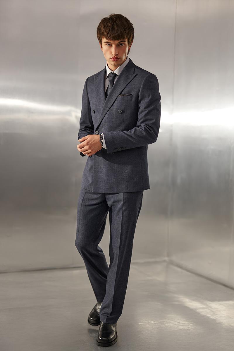 GRAFITOWY GARNITUR MĘSKI VICO DWURZĘDOWY