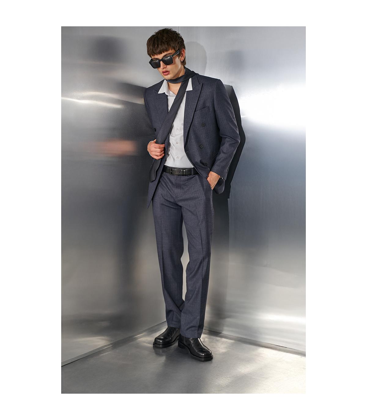 GRAFITOWY GARNITUR MĘSKI VICO DWURZĘDOWY