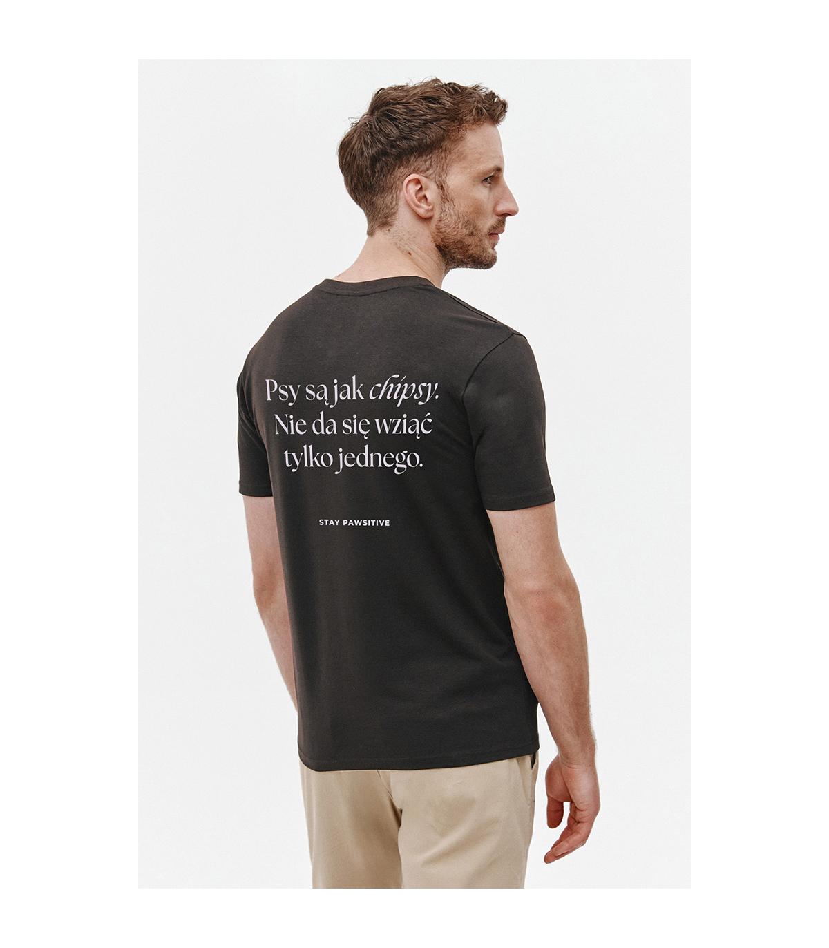 T-shirt Full of Pawsitive Brązowy