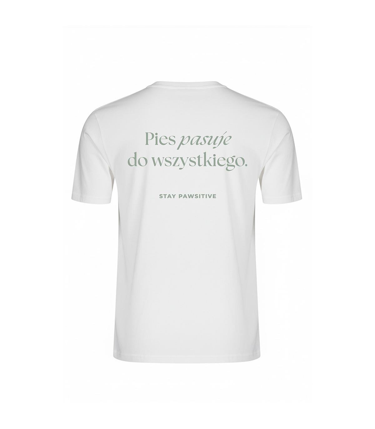 T-shirt Full of Pawsitive Ecru