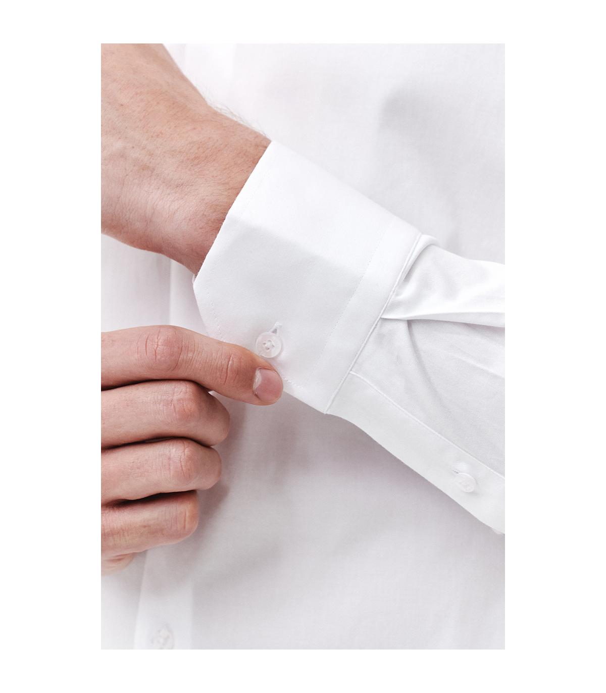 biała koszula męska