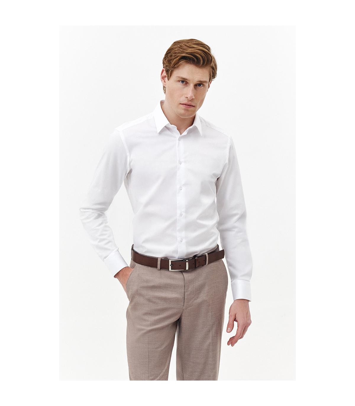 biała koszula męska