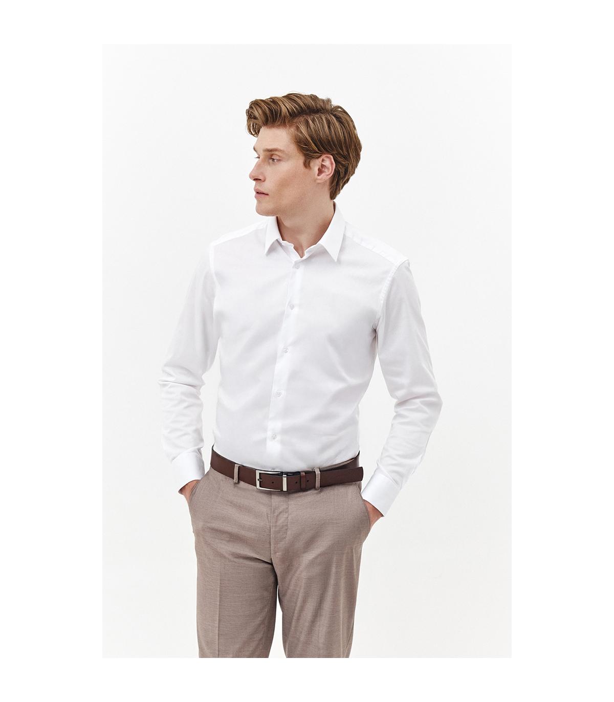 biała koszula męska