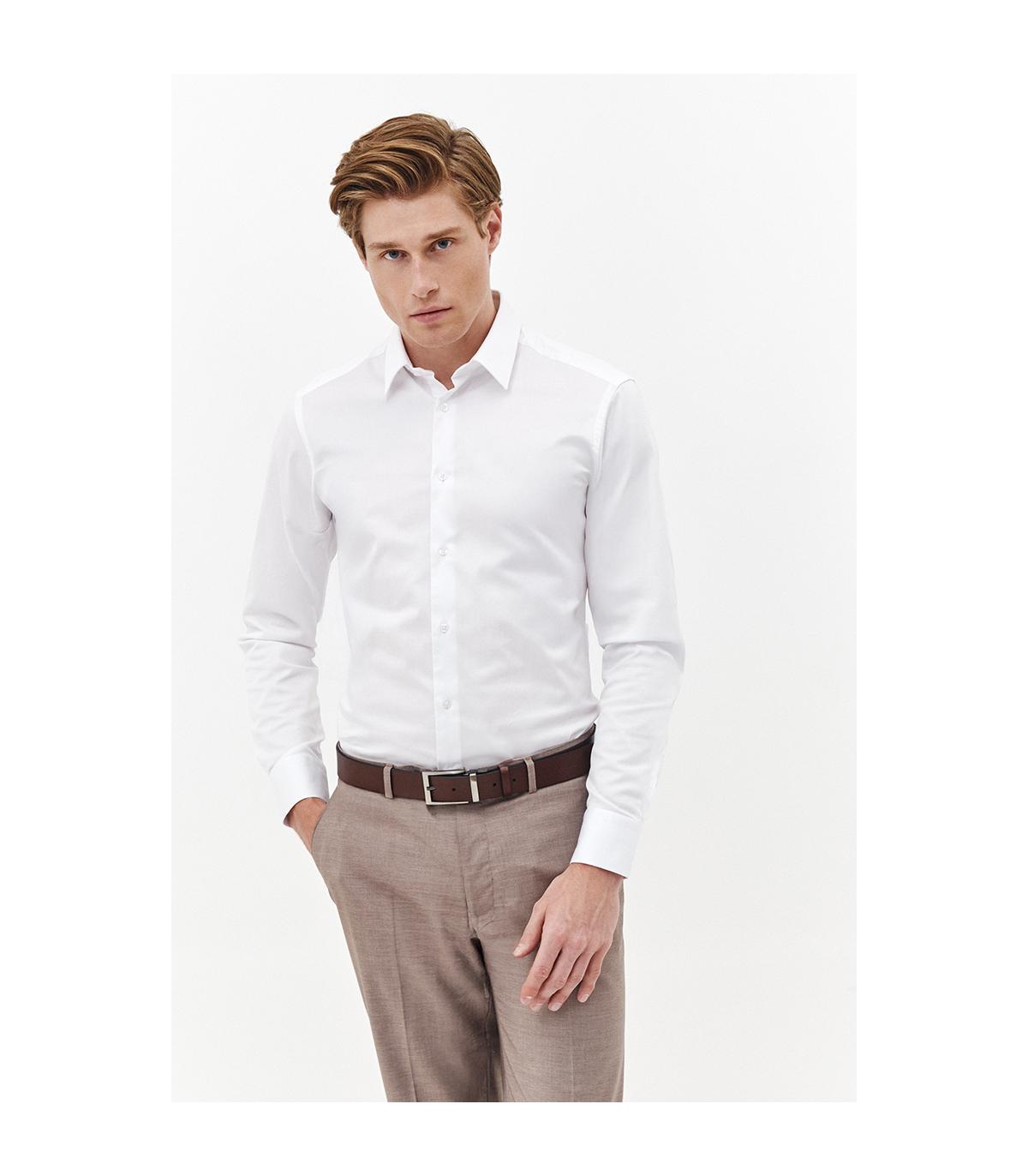 biała koszula męska