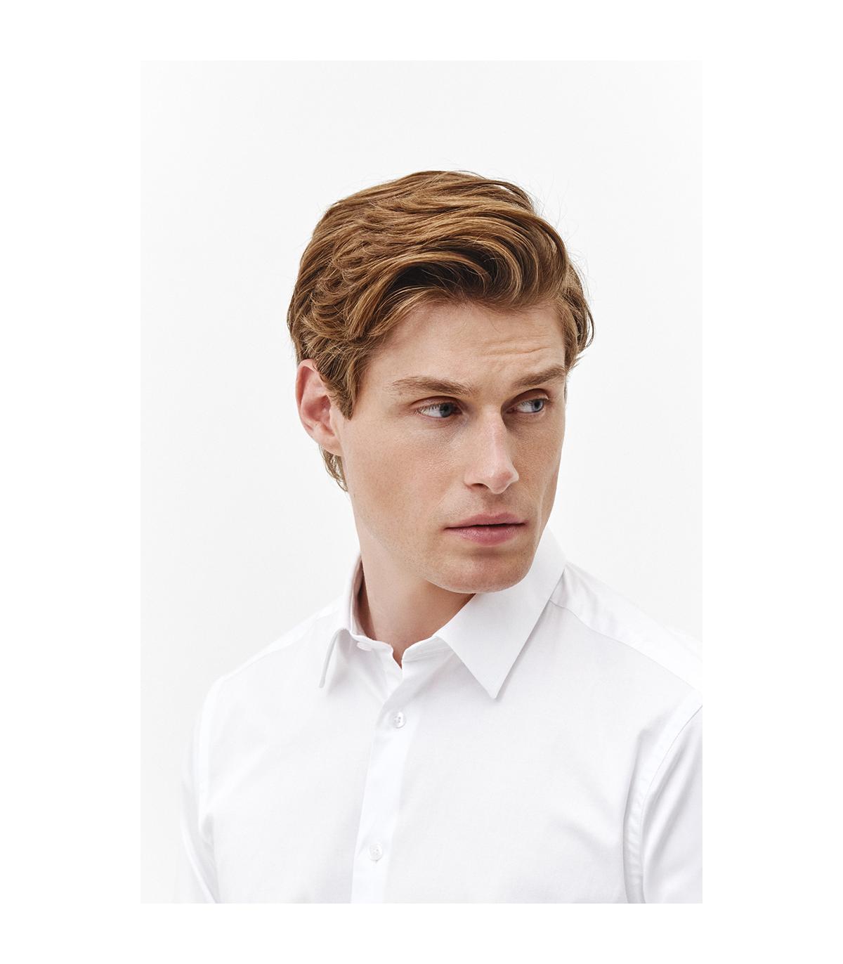 biała koszula męska