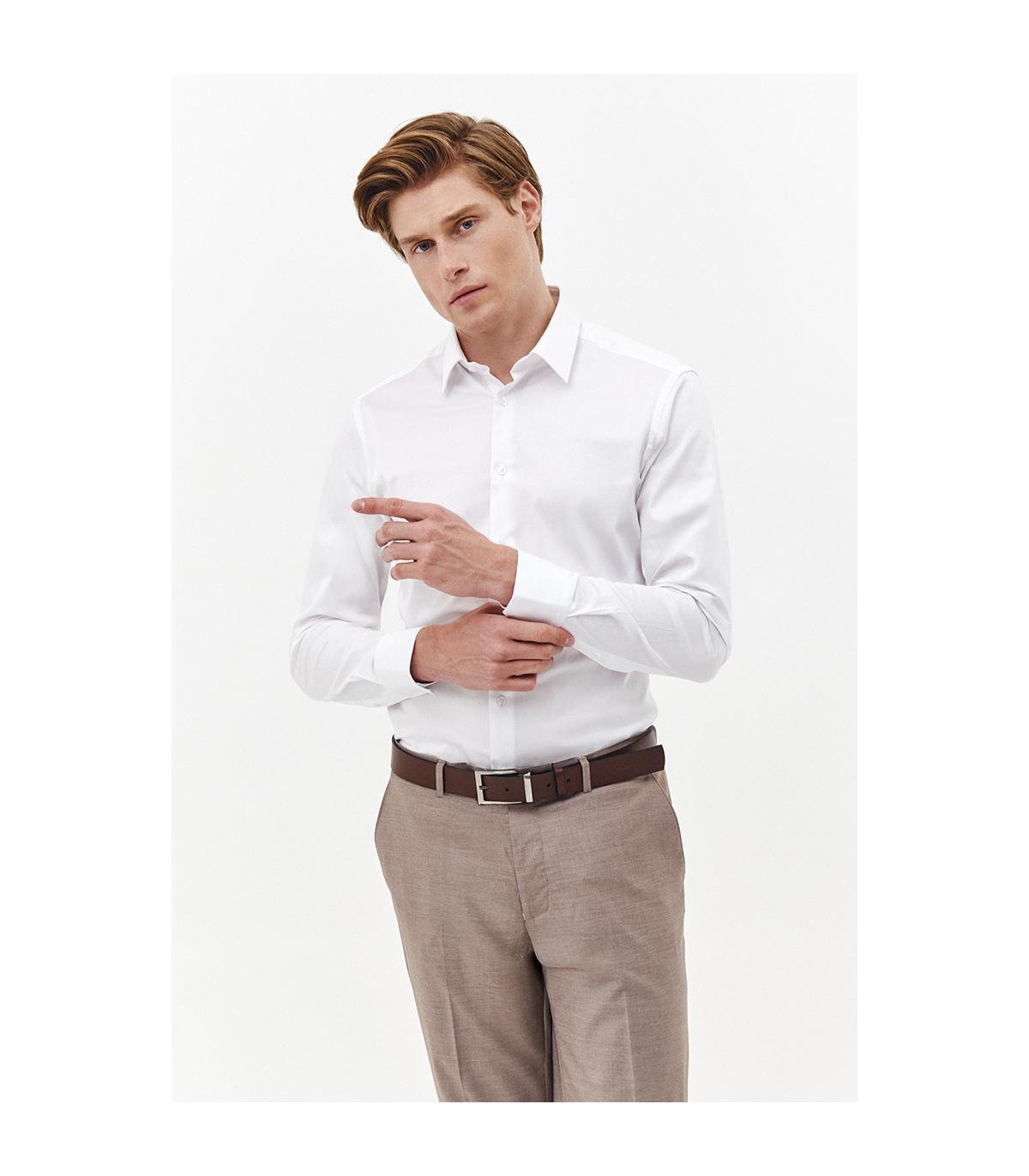 biała koszula męska