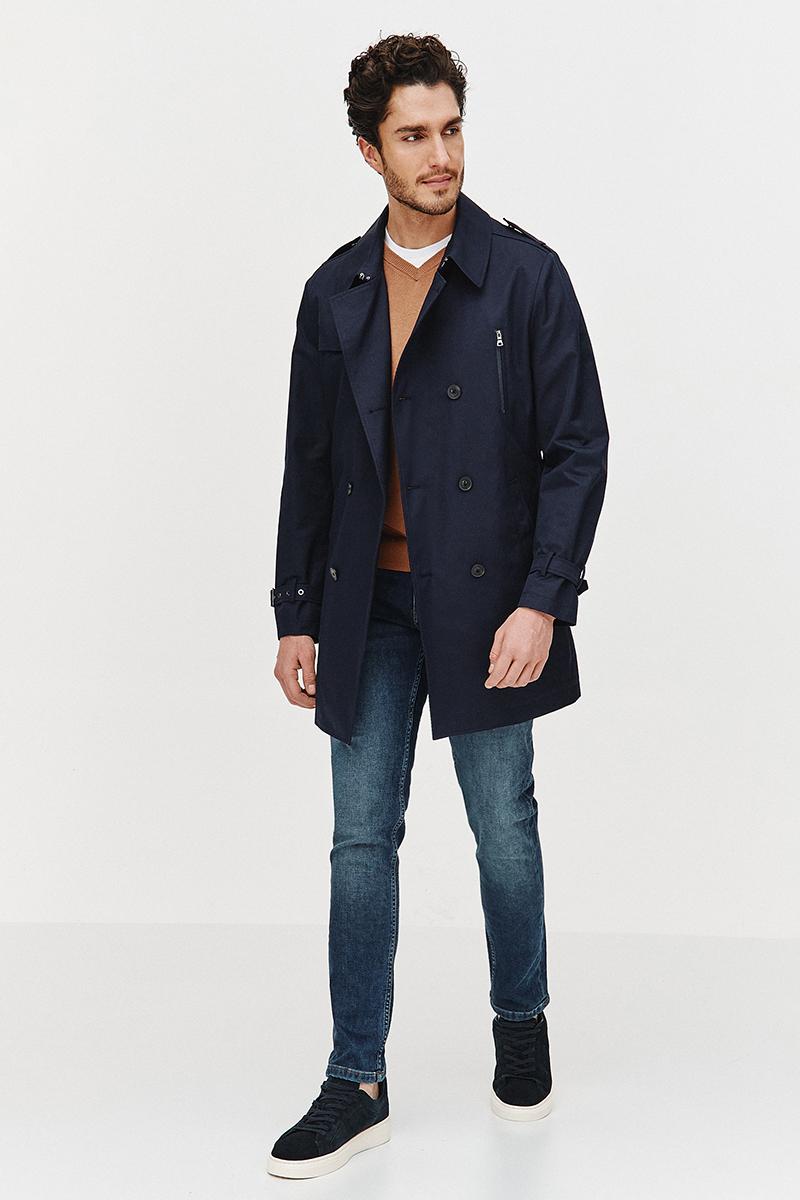 GRANATOWY TRENCZ TOMI