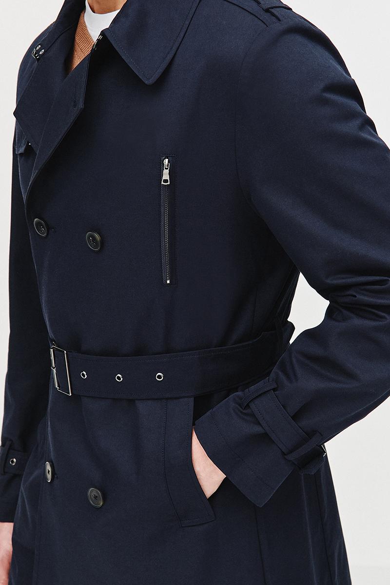 GRANATOWY TRENCZ TOMI