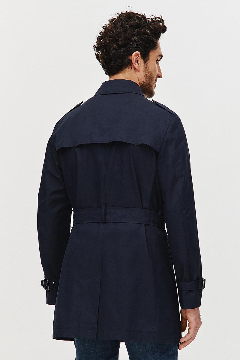 GRANATOWY TRENCZ TOMI