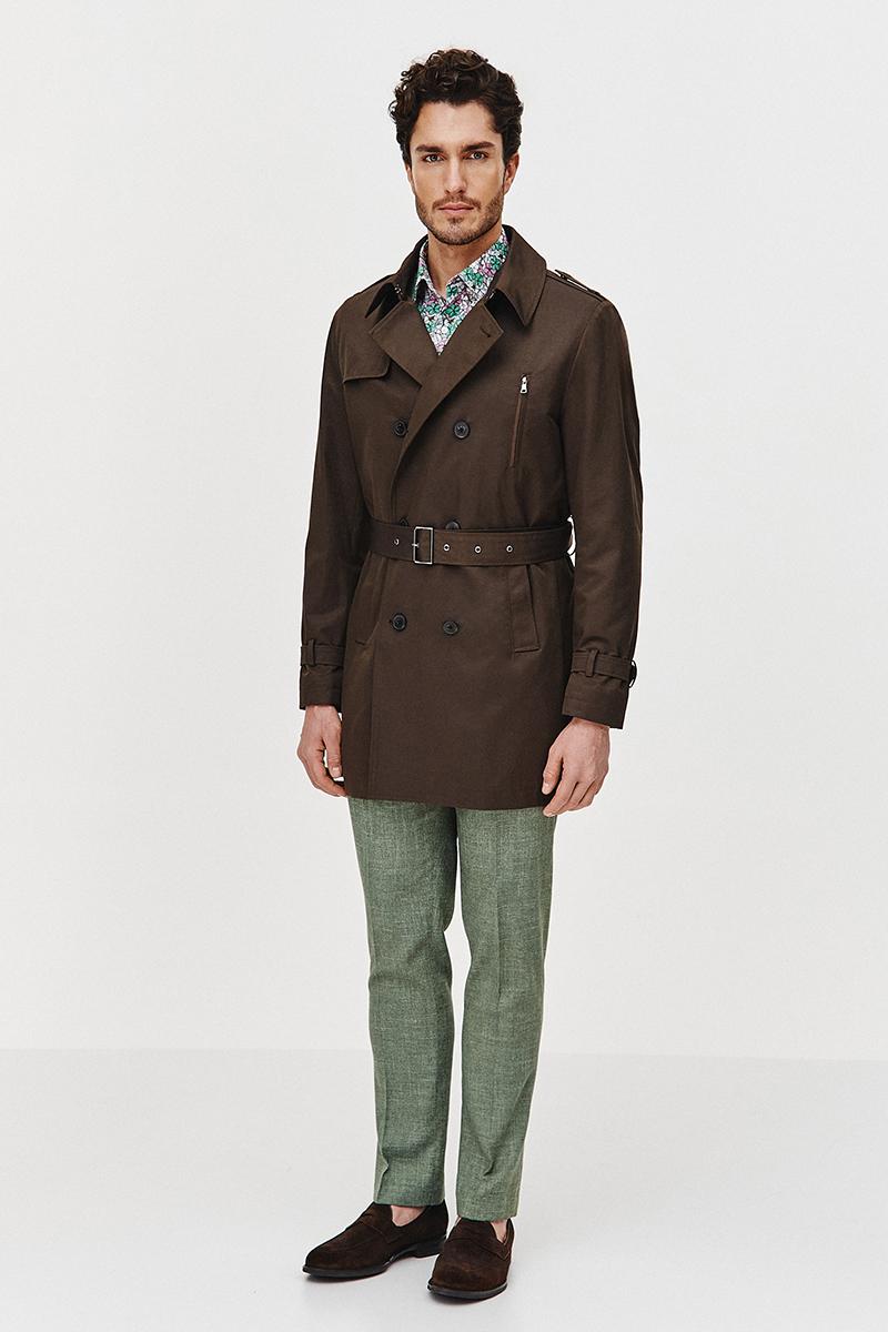 BRĄZOWY TRENCZ TOMI