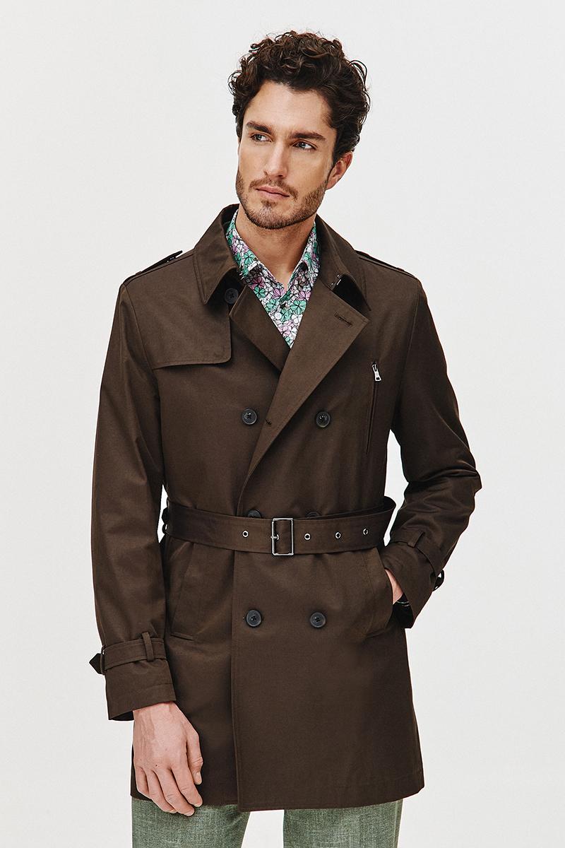 BRĄZOWY TRENCZ TOMI