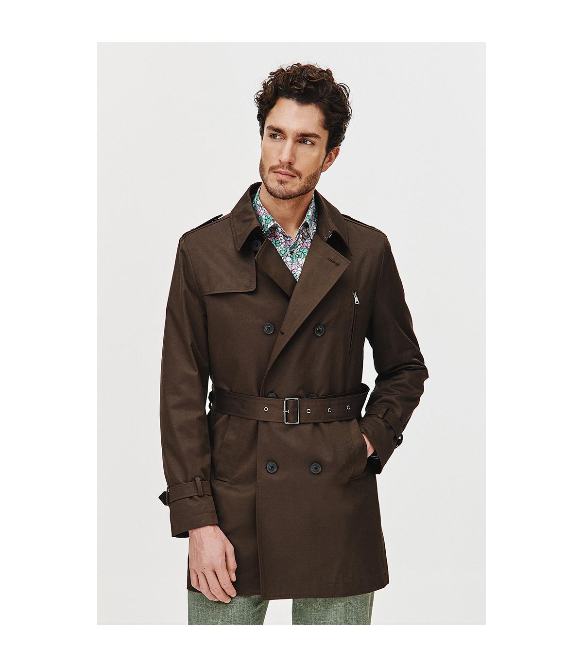 BRĄZOWY TRENCZ TOMI