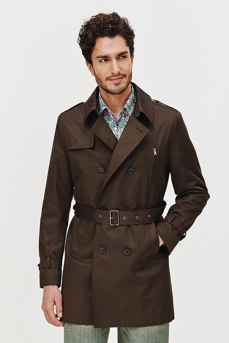 BRĄZOWY TRENCZ TOMI