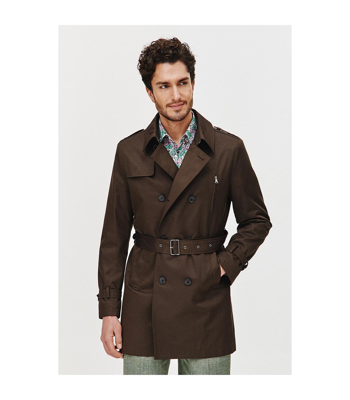 BRĄZOWY TRENCZ TOMI