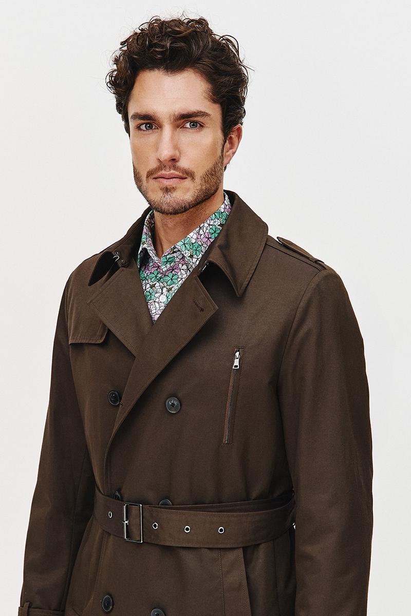 BRĄZOWY TRENCZ TOMI