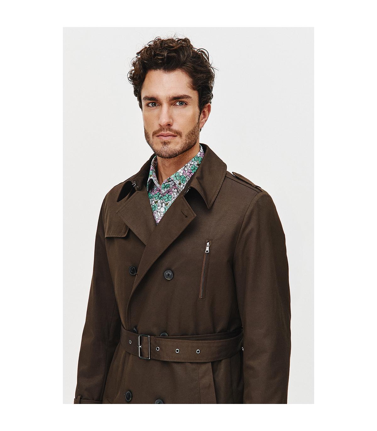 BRĄZOWY TRENCZ TOMI