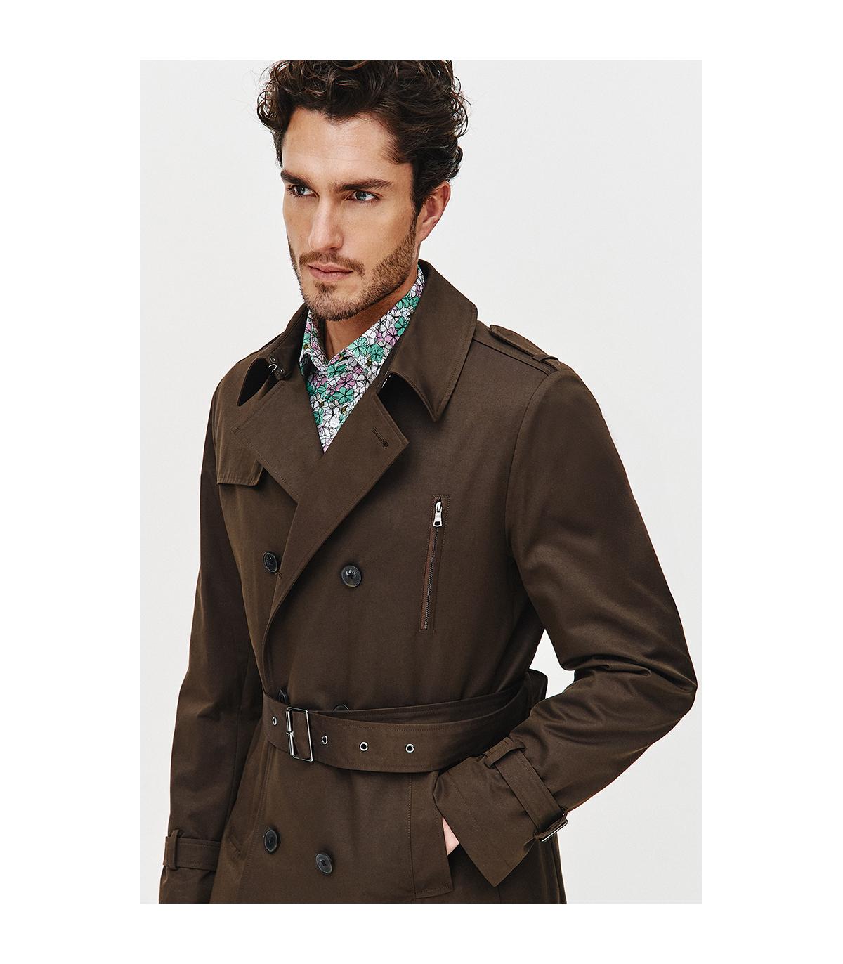 BRĄZOWY TRENCZ TOMI