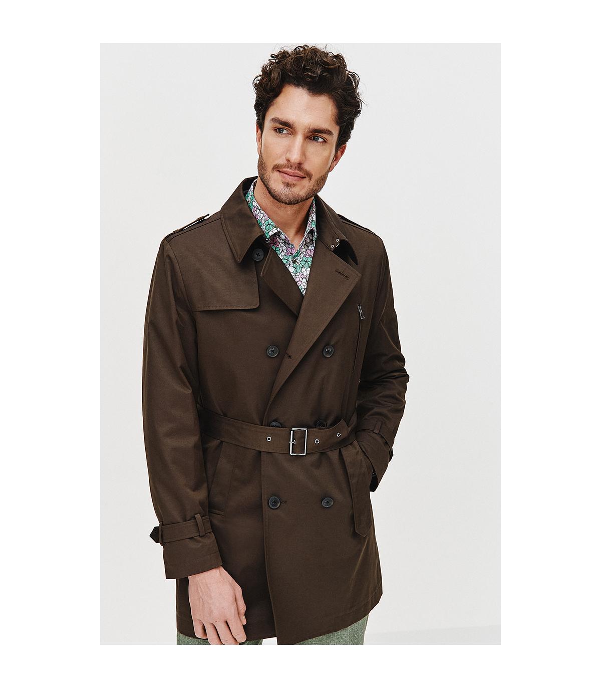 BRĄZOWY TRENCZ TOMI