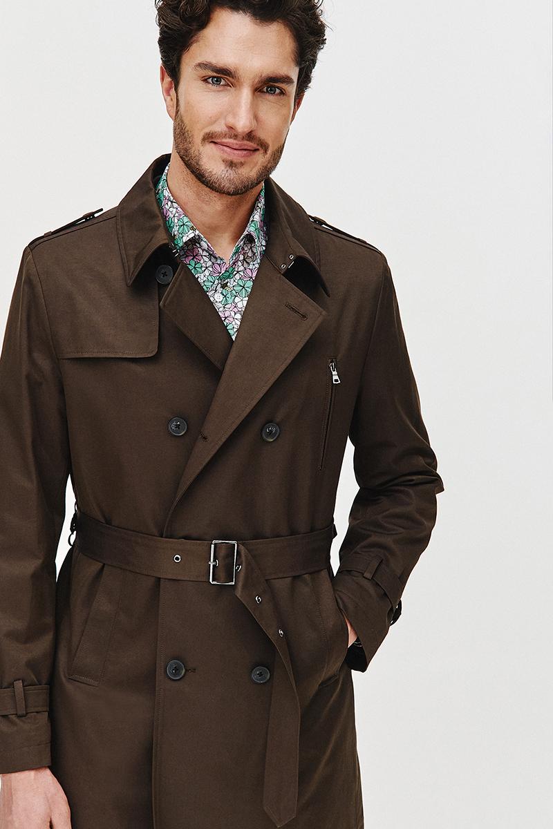 BRĄZOWY TRENCZ TOMI