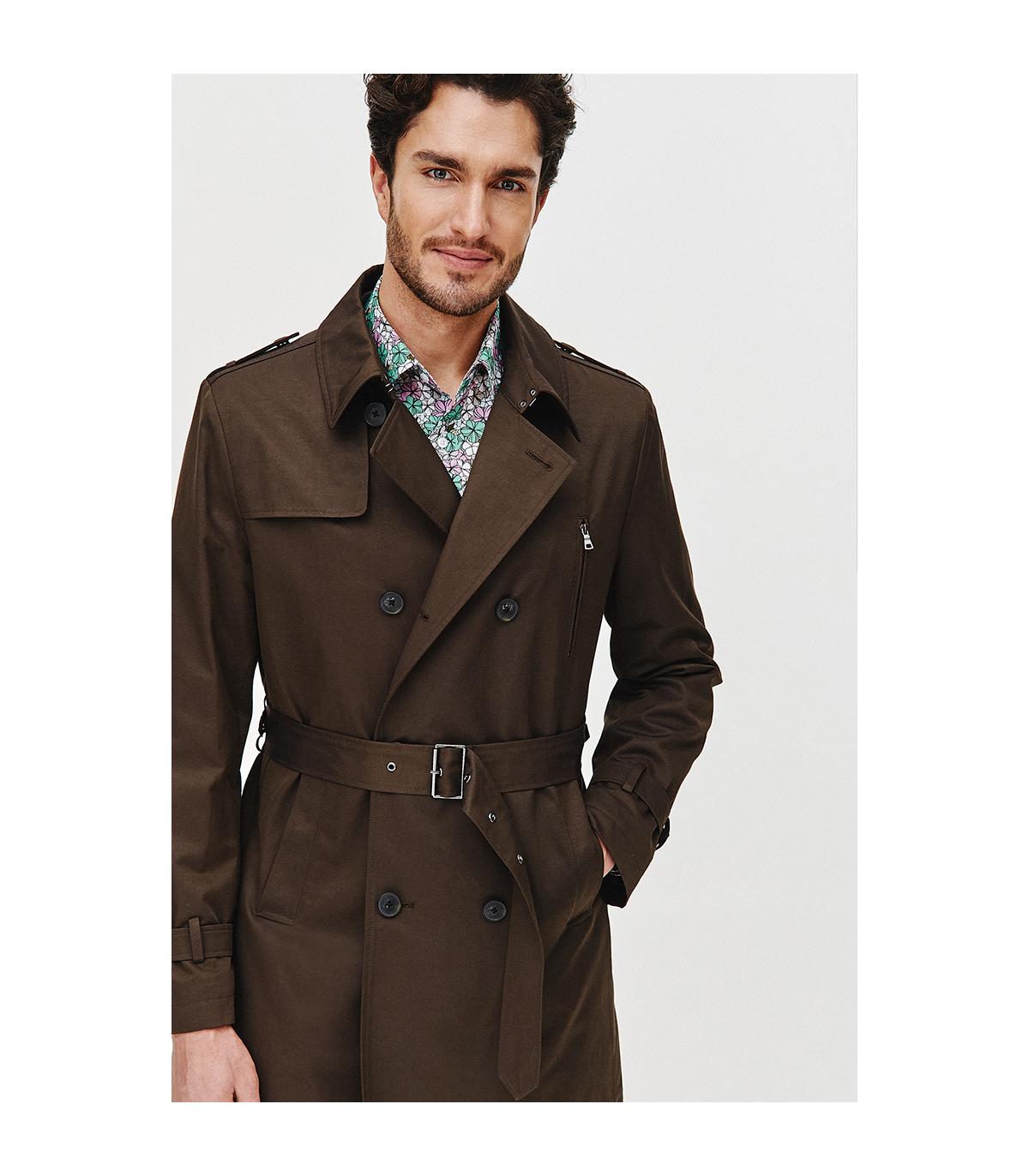 BRĄZOWY TRENCZ TOMI