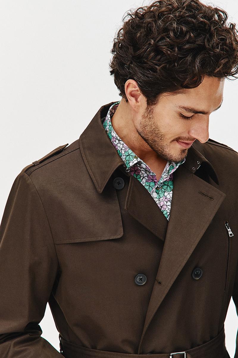 BRĄZOWY TRENCZ TOMI