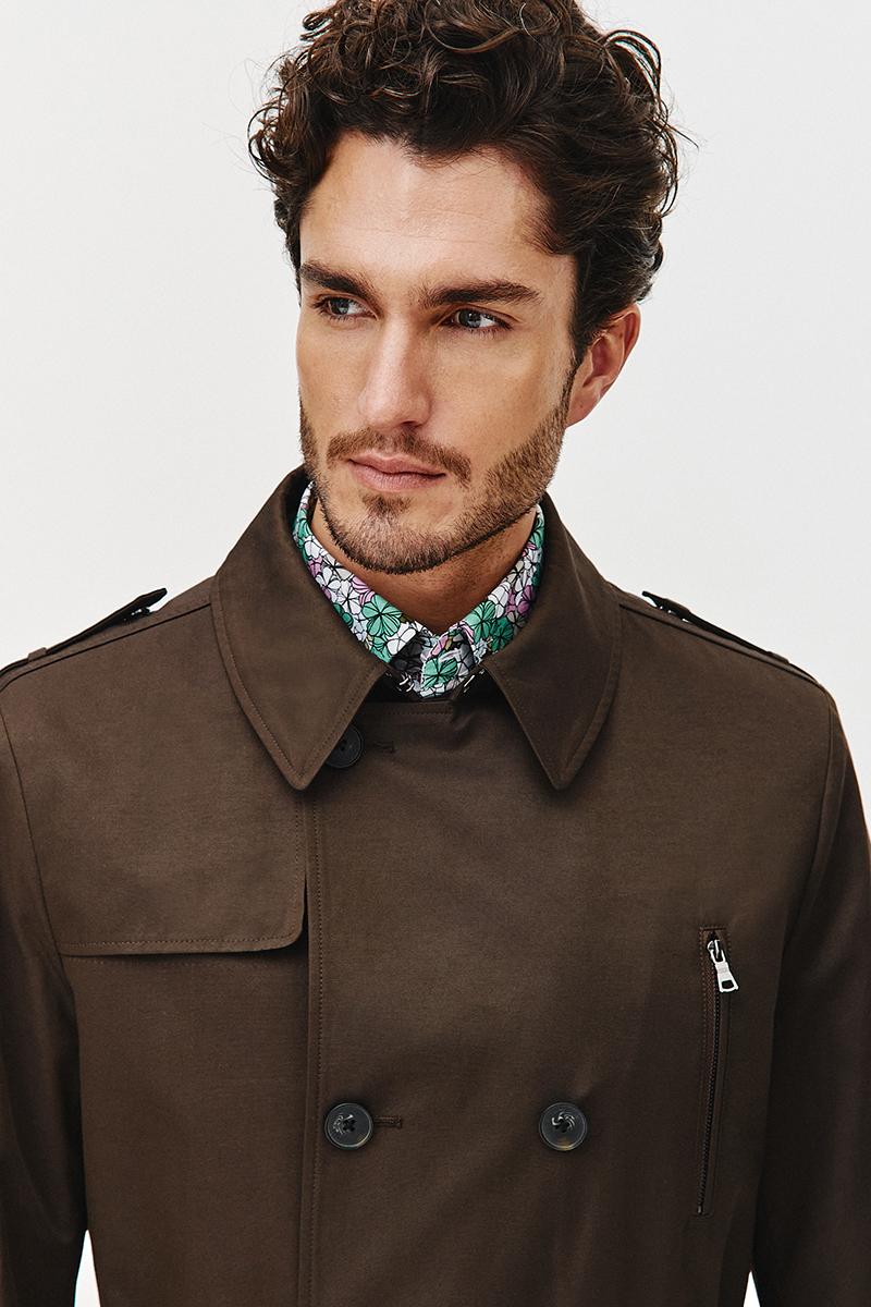 BRĄZOWY TRENCZ TOMI