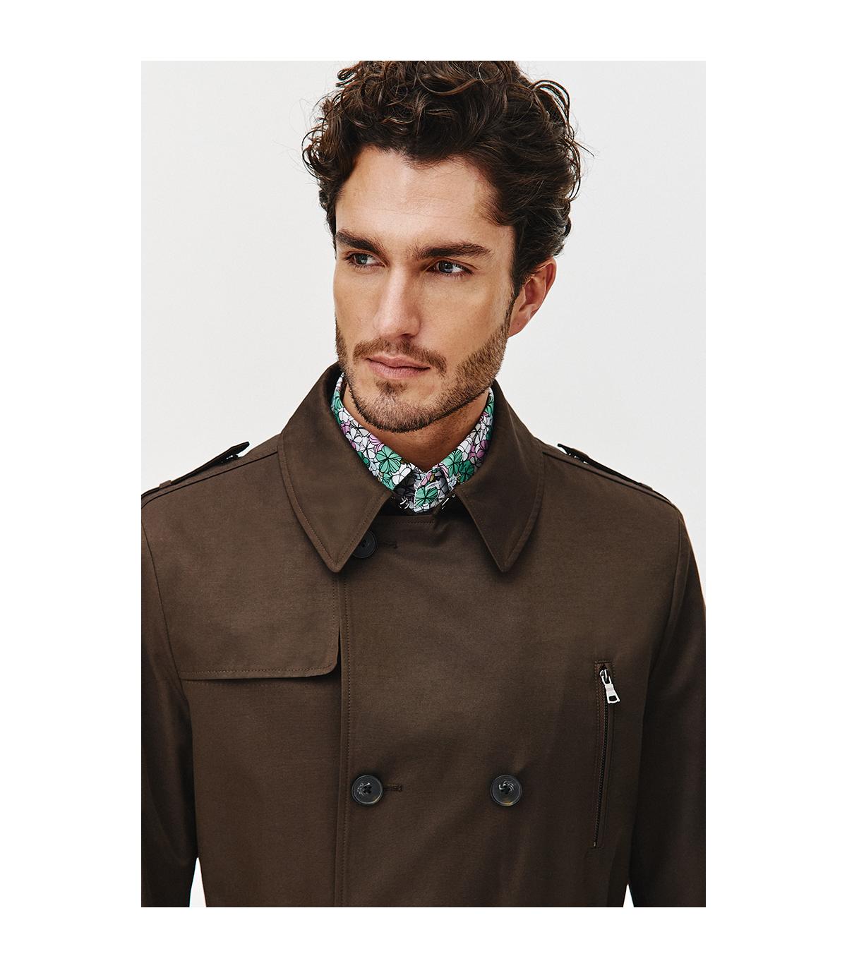 BRĄZOWY TRENCZ TOMI