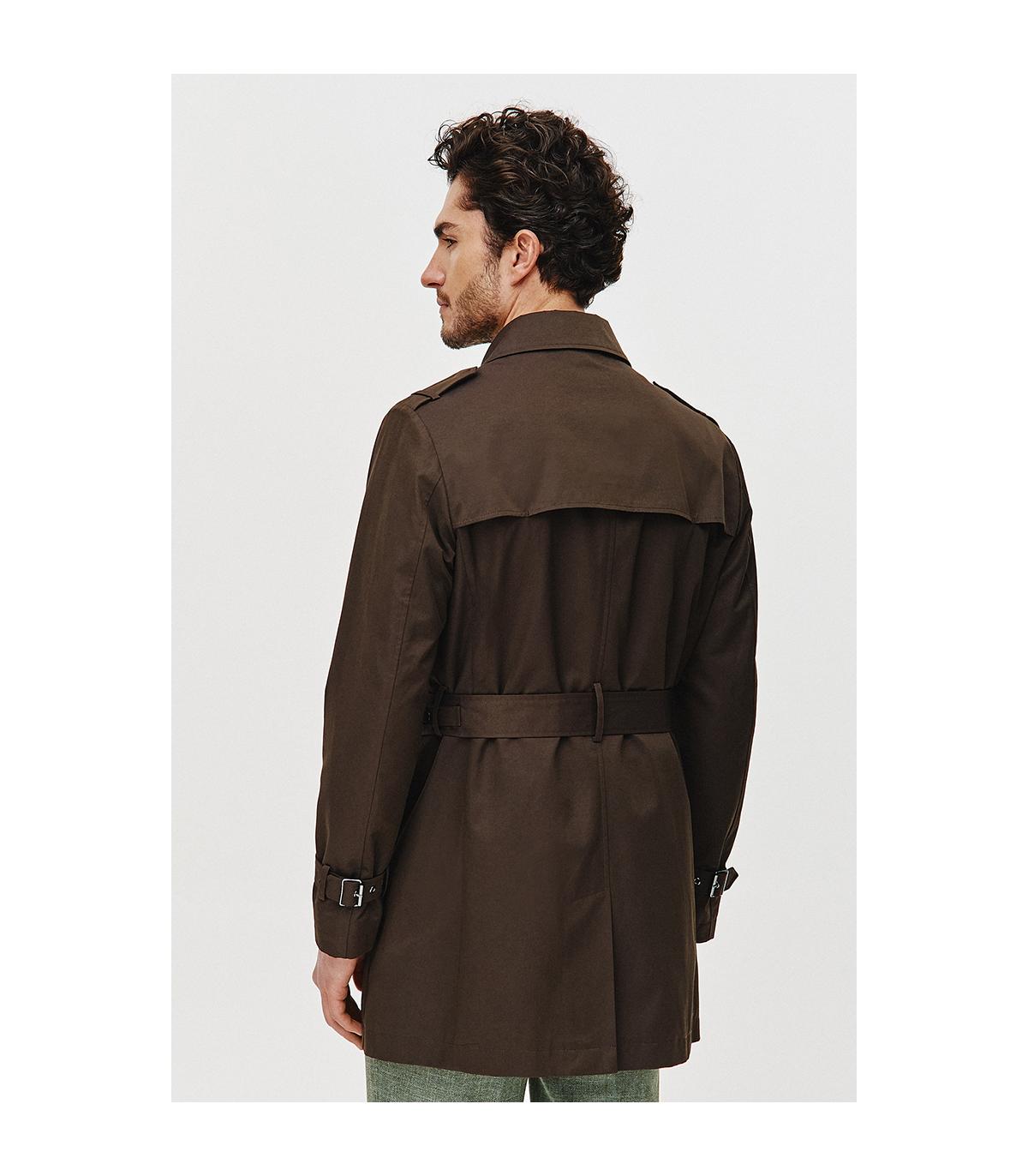 BRĄZOWY TRENCZ TOMI