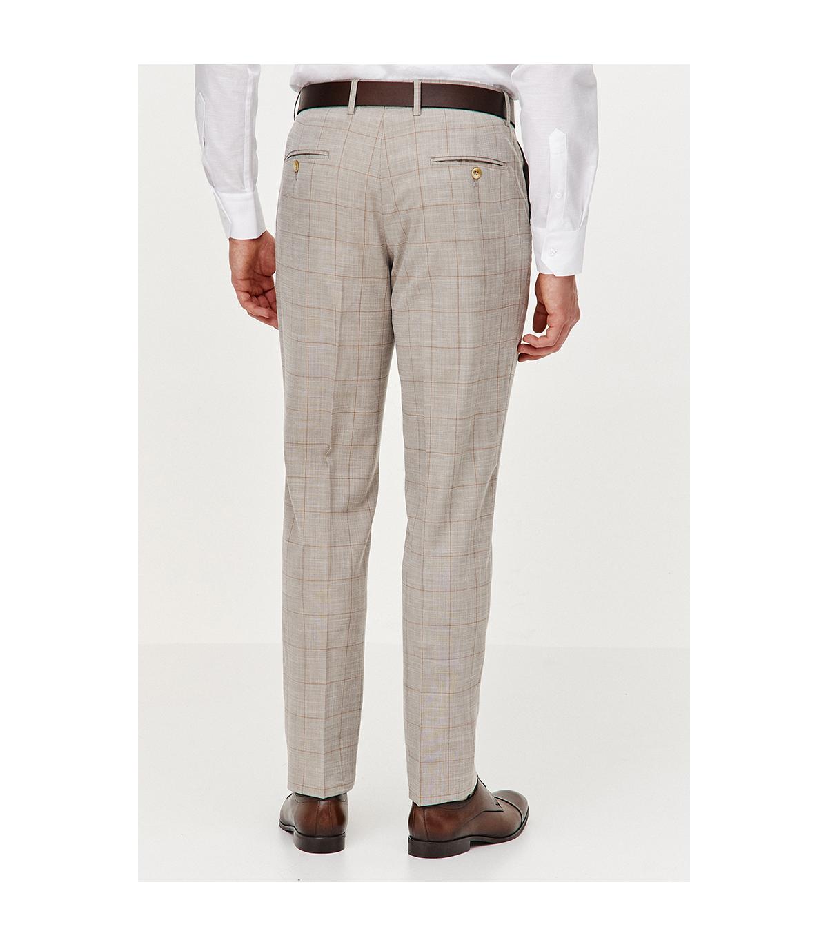 BEŻOWE SPODNIE MĘSKIE