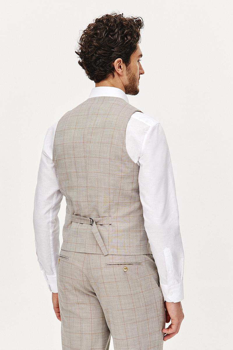 BEŻOWA KAMIZELKA MĘSKA