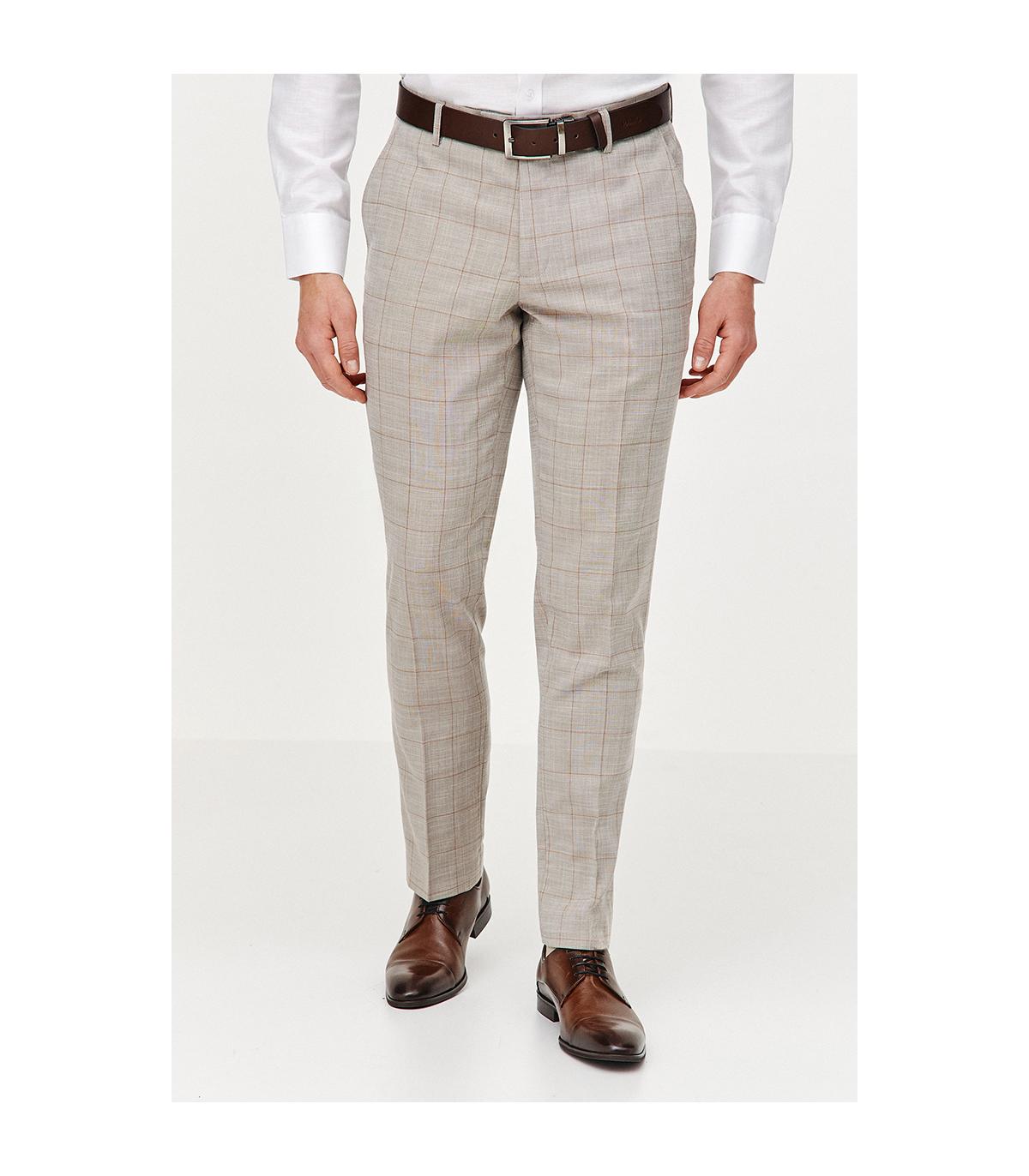 BEŻOWY GARNITUR MĘSKI