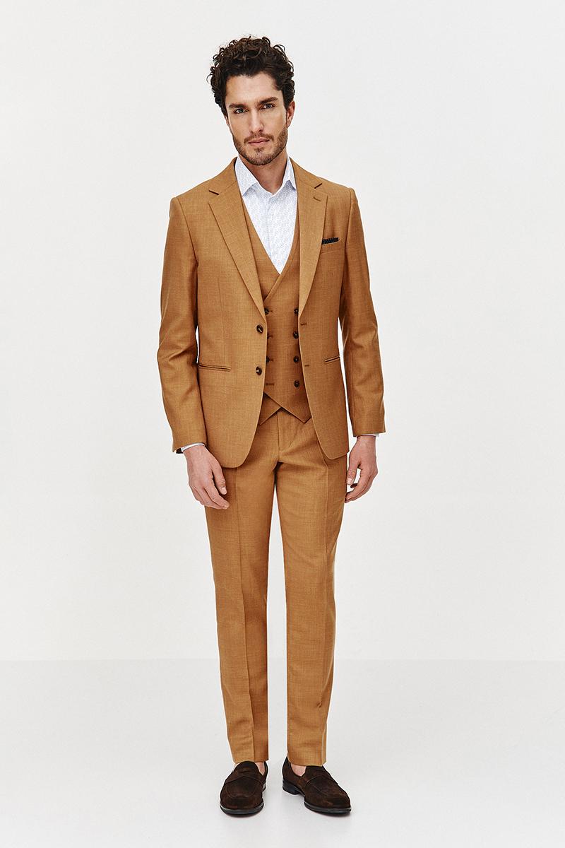 KAMELOWY GARNITUR MĘSKI