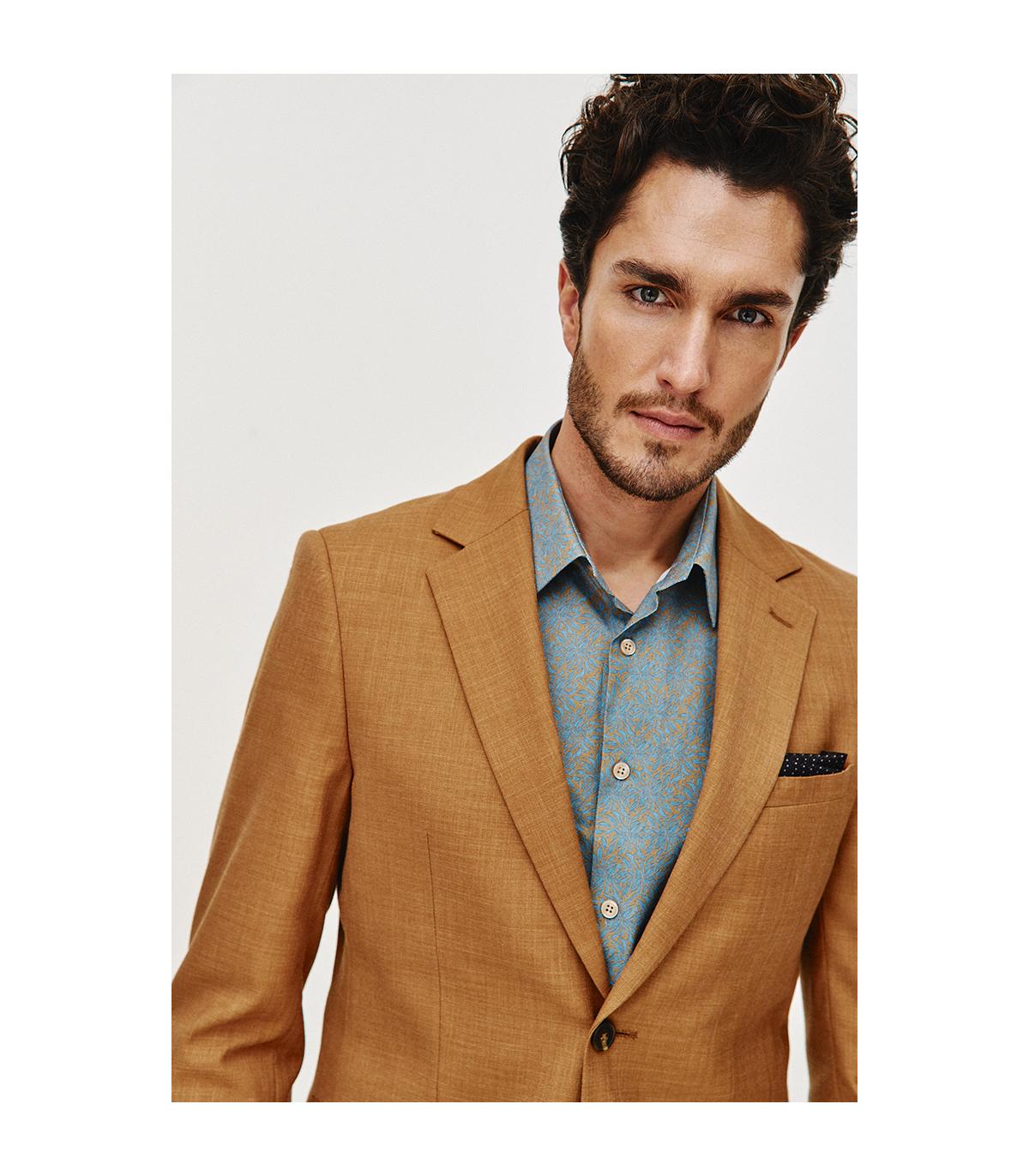 KAMELOWY GARNITUR MĘSKI