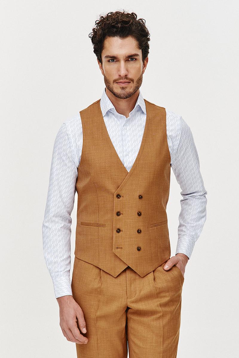 KAMELOWA KAMIZELKA DWURZĘDOWA