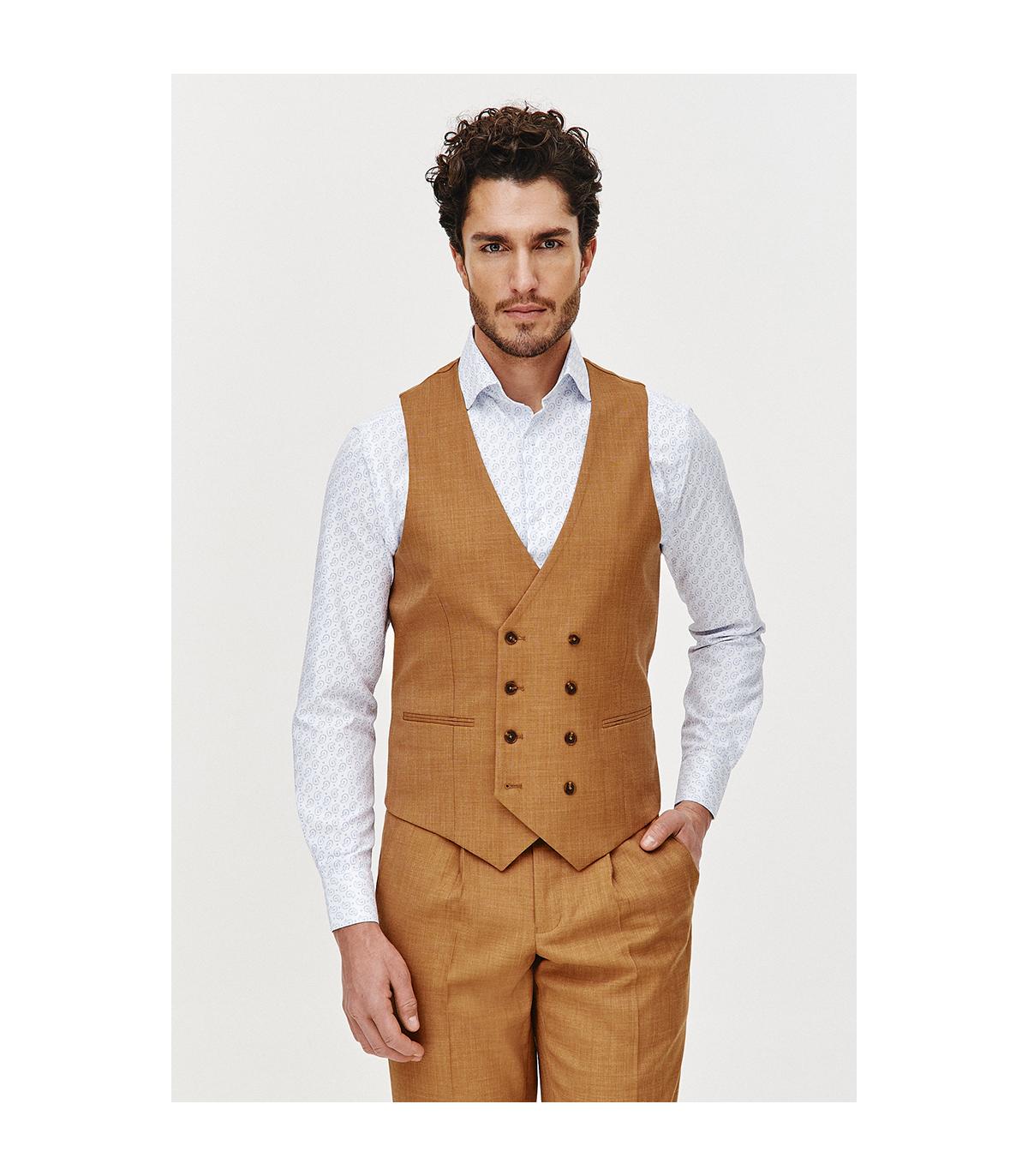 KAMELOWA KAMIZELKA DWURZĘDOWA