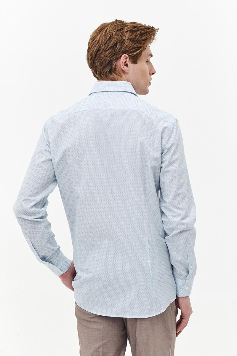 BŁĘKITNO-BIAŁA KOSZULA MĘSKA