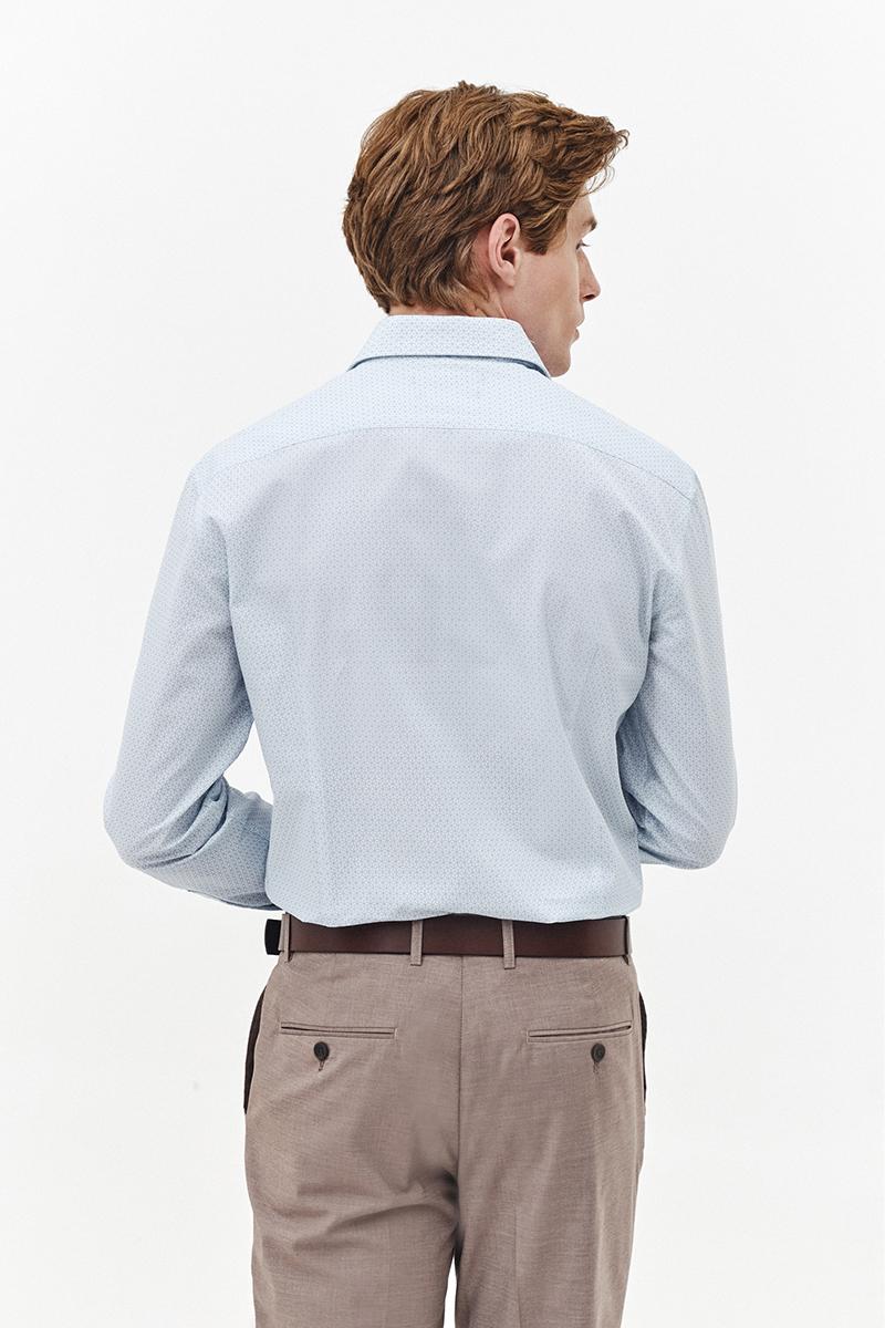 BŁĘKITNO-BIAŁA KOSZULA MĘSKA