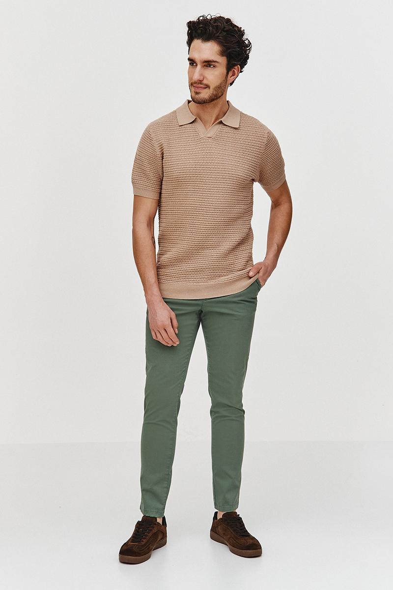 POLO DZIANINOWE DOTO BEŻ