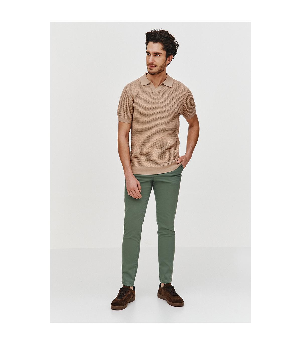 POLO DZIANINOWE DOTO BEŻ