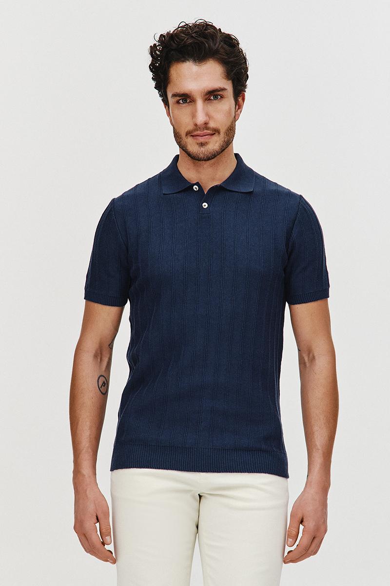 POLO DZIANINOWE STRIS GRANAT