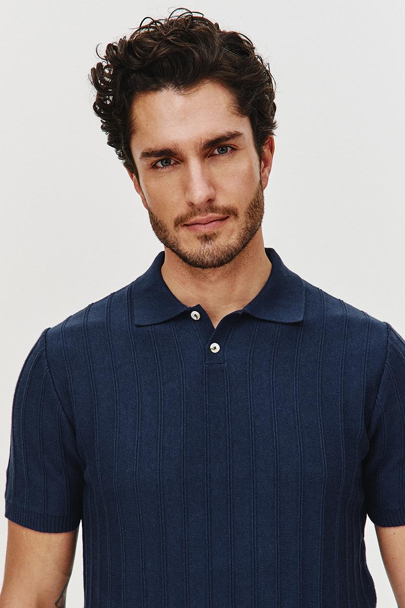 POLO DZIANINOWE STRIS GRANAT