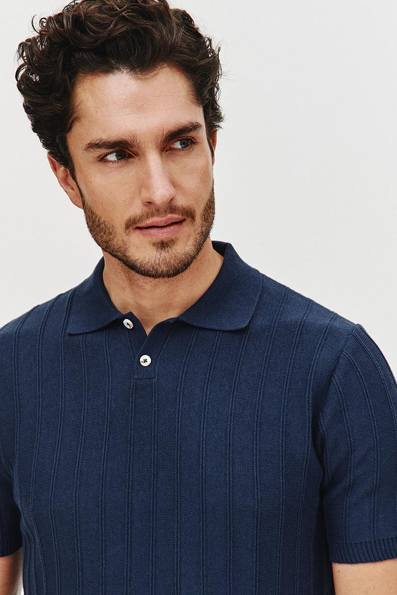 POLO DZIANINOWE STRIS GRANAT