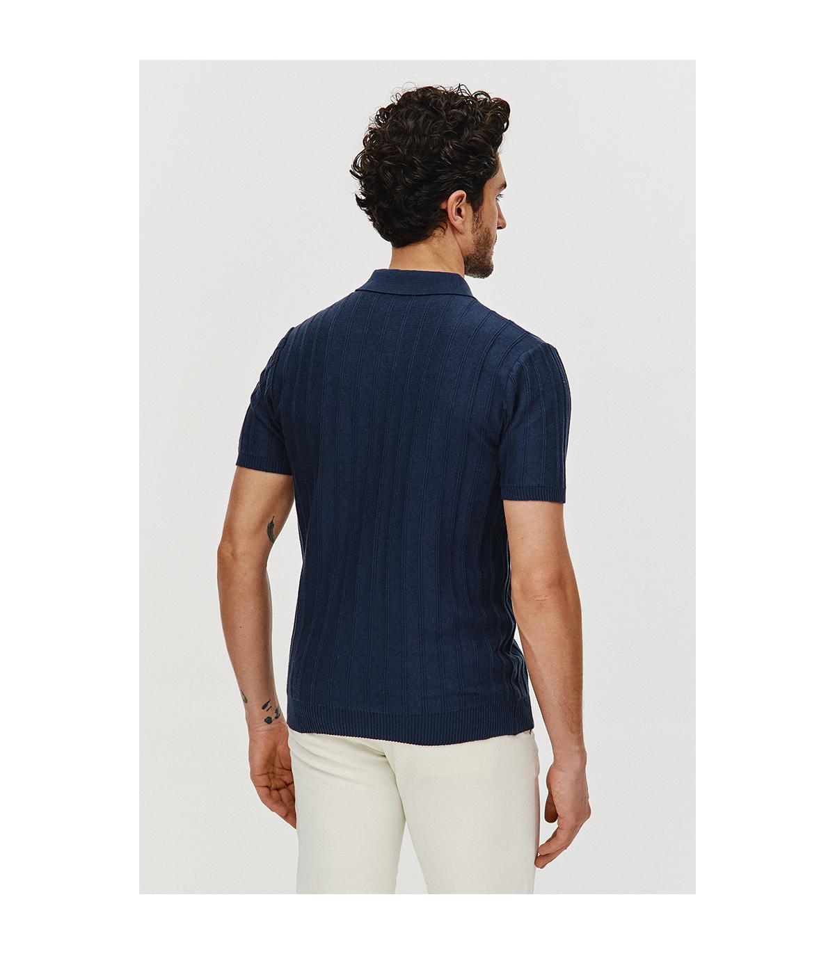 POLO DZIANINOWE STRIS GRANAT