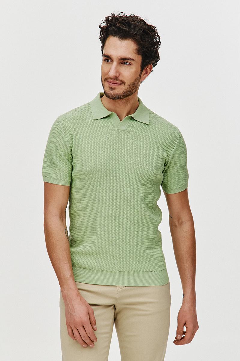 POLO DZIANINOWE WESO ZIELONE